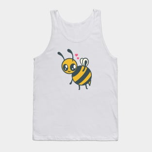 Cute Chubby Bee Drawing Illustration Tank Top